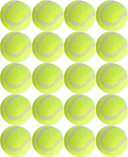 KARMARS Product Paquete de 20 pelotas de tenis para perros pequeños, juguetes para mascotas para jugar y entrenar, 2 pulgadas (2.0 in)