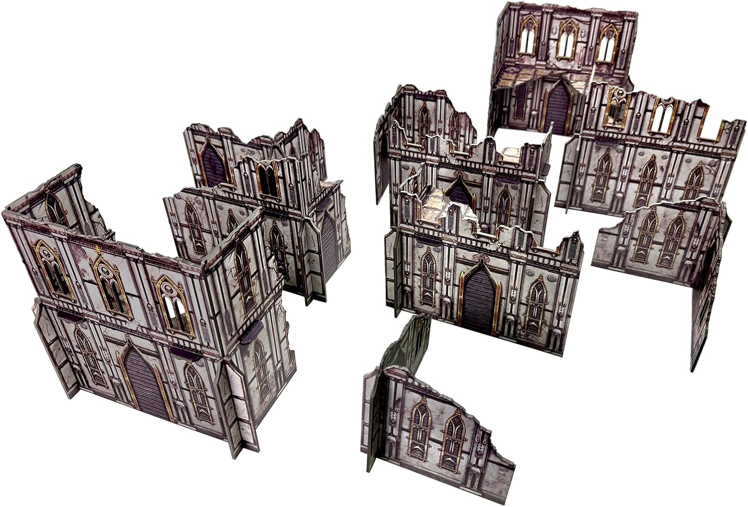 20PCS Terrain Set for WH40K WTC Tournament and 28mm/32mm Miniatures, 40K Terrain Battlezone Creation Kit (Grimspire Foundry)