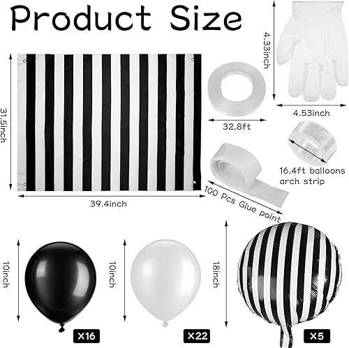 Miniatura 2 de Tigeen Juego de 64 piezas de decoración de Halloween para tronco o automóvil de golosinas, guirnalda de globos de Halloween, arco de globos en forma