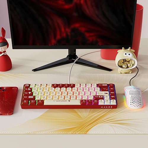 Miniatura 9 de AJAZZ AK680 Teclado mecánico para juegos y mouse Combo de teclas PBT intercambiables en caliente, teclas completas retroiluminadas RGB teclas