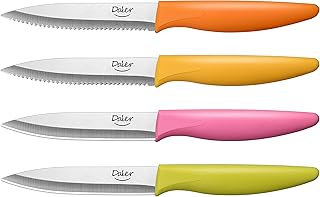 Sponsored Ad - Paring knife set, 4PCS Paring Knives, 2-Piece Serrated Paring knife and 2-Piece Plain Paring Knife, 4.5 Inc...
