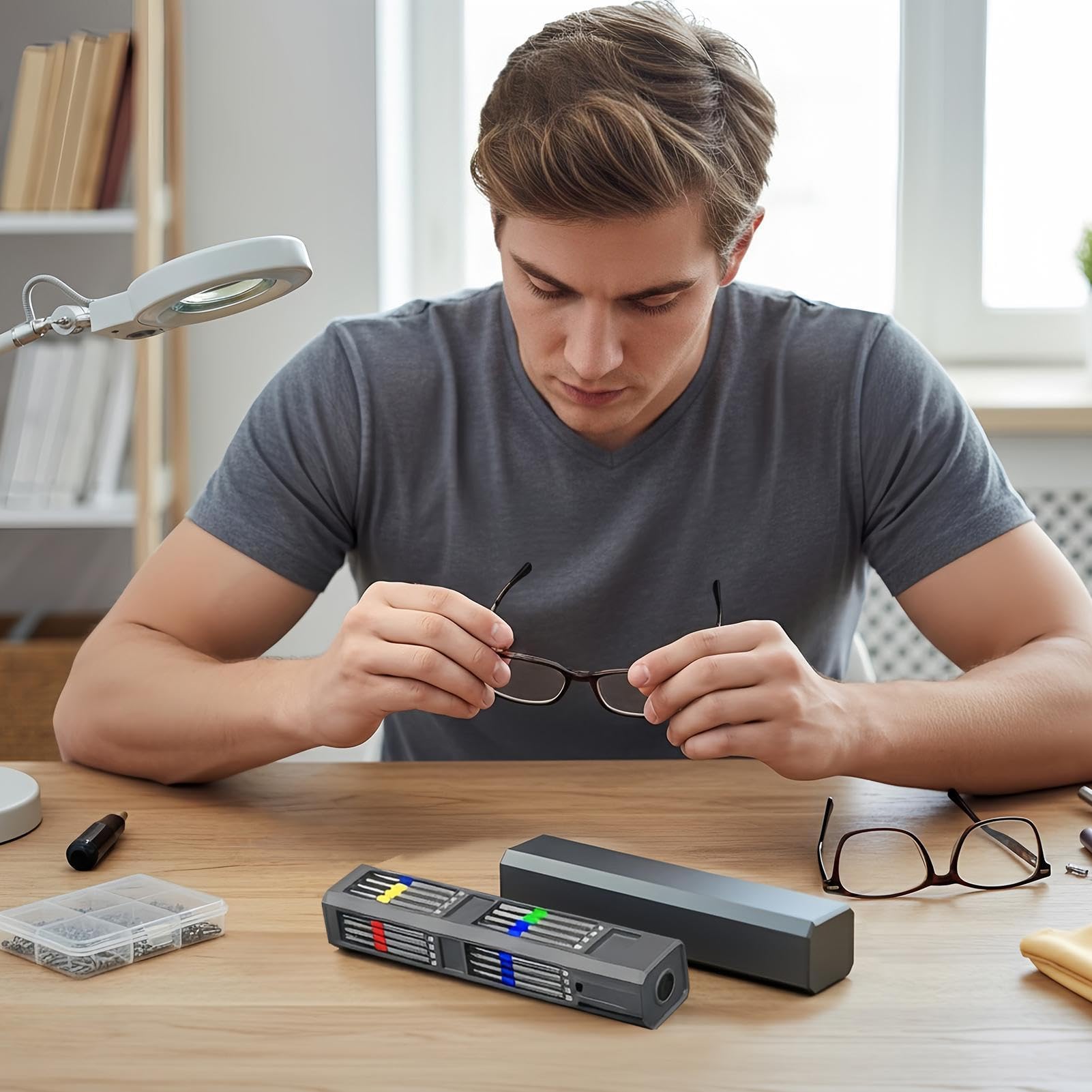 Juego De Destornilladores De Precisión Kit De Reparación 31 En 1 | Juego Multifunción para Reparaciones para Teléfono Computadora Reloj Gafas Electrónicos y Más