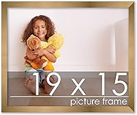 Vista 258 de Poster Palooza Marco de madera de bronce dorado de 26 x 34 pulgadas, acrílico UV, respaldo de tablero de espuma y accesorios para colgar incluidos