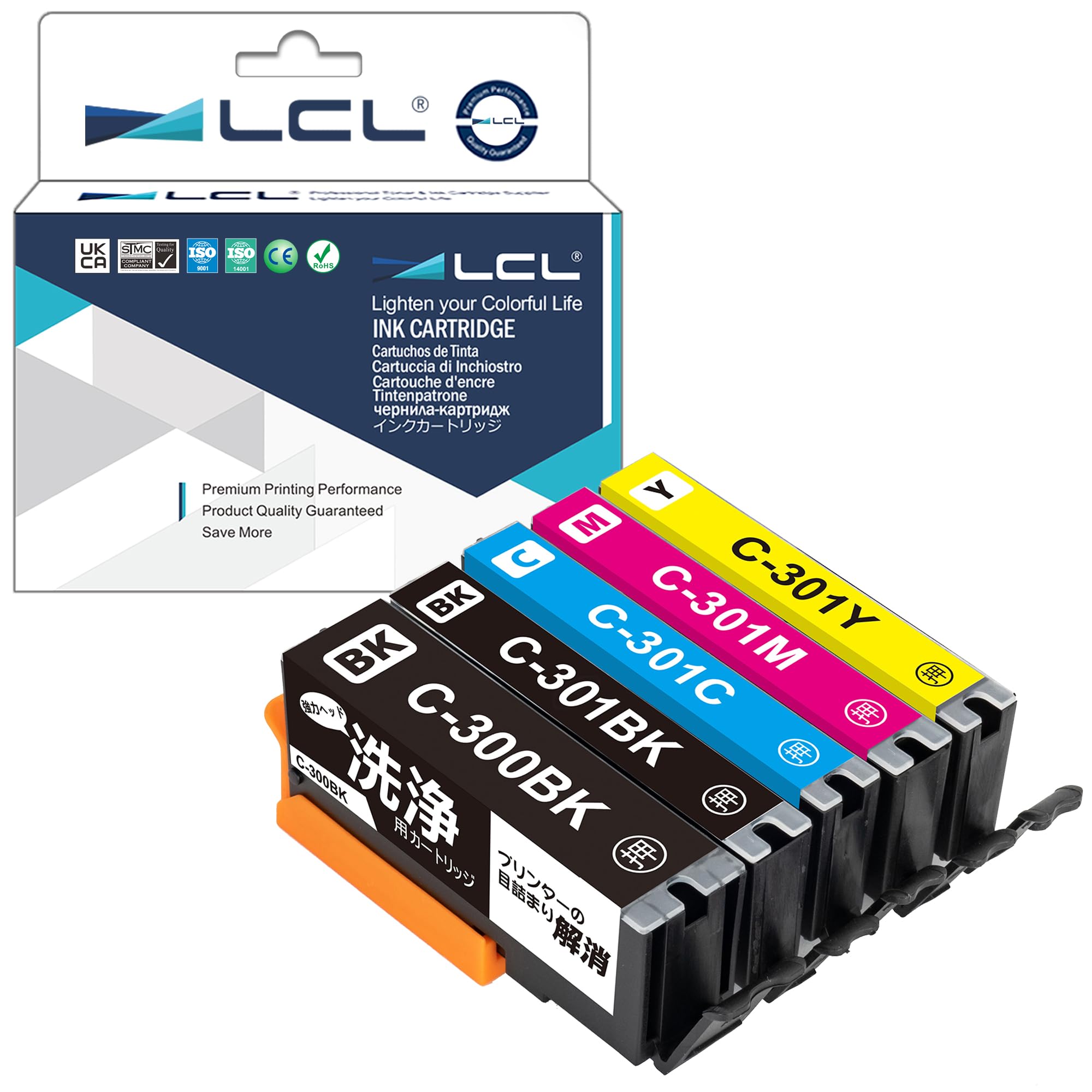 Amazon.co.jp: LCL キヤノン用 BCI-301+300/5MP 洗浄カートリッジ