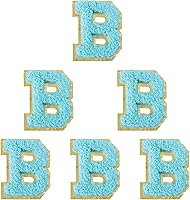 Vista 202 de 6 piezas de parches de letras de chenilla autoadhesivas, parches de letras preppy de 2 pulgadas para bolsos, ropa y sombreros, grandes pegatinas