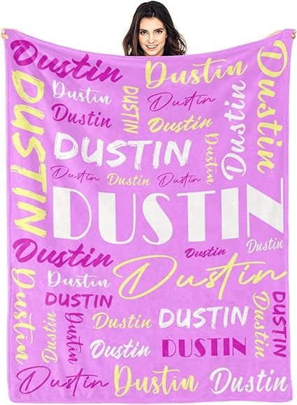Personalized Blankets for Kids with Names Customized Blankets with Name for Adult Custom Blanket Gift for Birthday Christmas Valentines Day Gift