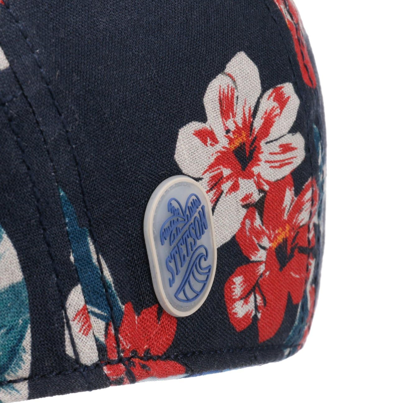 Stetson Flowlin Gorra Irlandesa Flores Multicolor Lino Unisex Primavera Verano