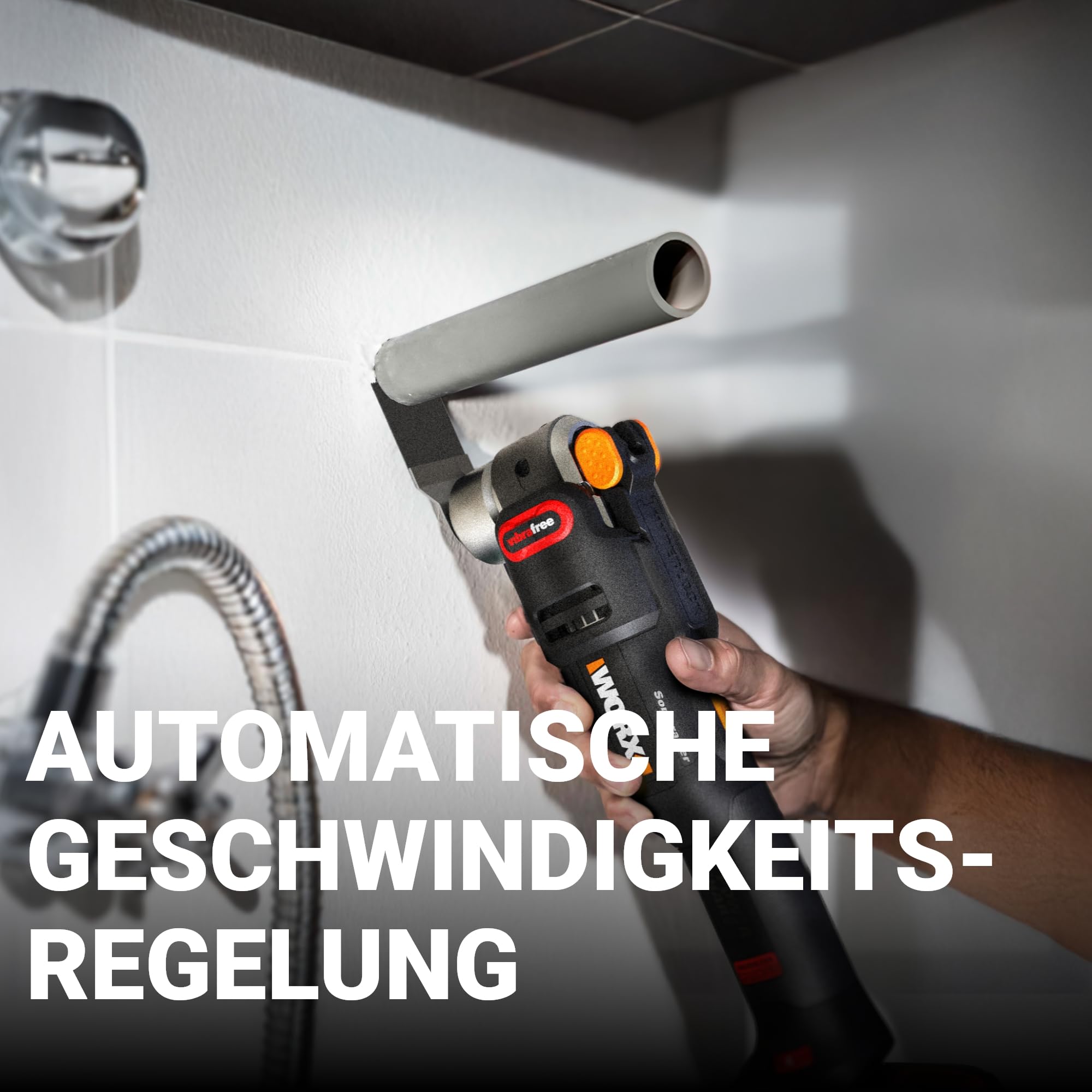 WORX Nitro WX698.9 Sonicrafter Akku Multifunktionswerkzeug 20V – bürstenloser Motor –PowerShare – zum Schneiden, Sägen, Schleifen – 10000-20000/min – ohne Akku & Ladegerät