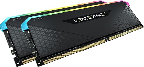 Corsair Vengeance RGB RS 16GB (2x8GB) DDR4 3200MHz C16 Desktop Memory (Dynamic RGB Lighting, Preset Lighting Profiles, Tight Response Times, Compatible with Intel & AMD 300/400/500 Series) Black - 11