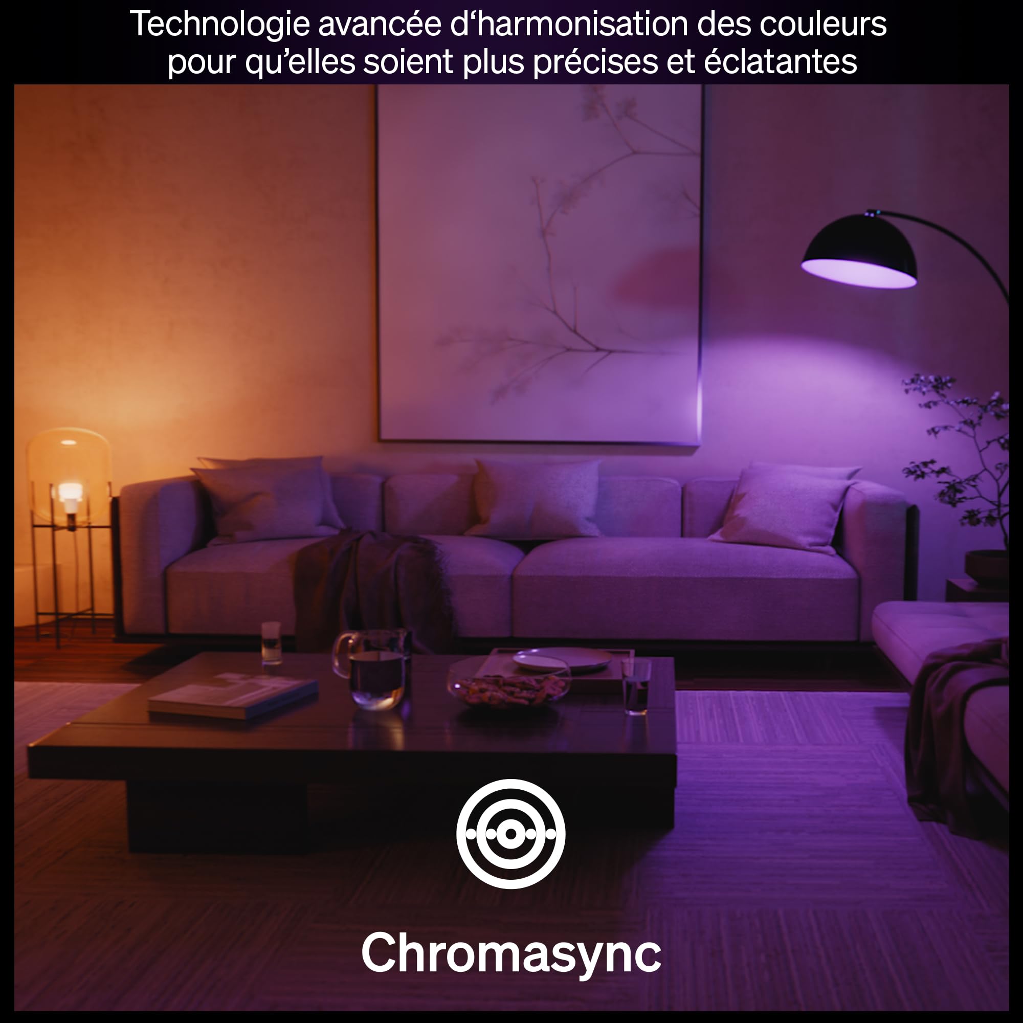 Philips Hue Ampoule LED connectée A60, White and color, Culot E27, 6 W, Spectre complet 1000-2000 K, 810 lumens, Intensité variable, Compatible avec Alexa, Google Assistant et Apple Home, pack de 3