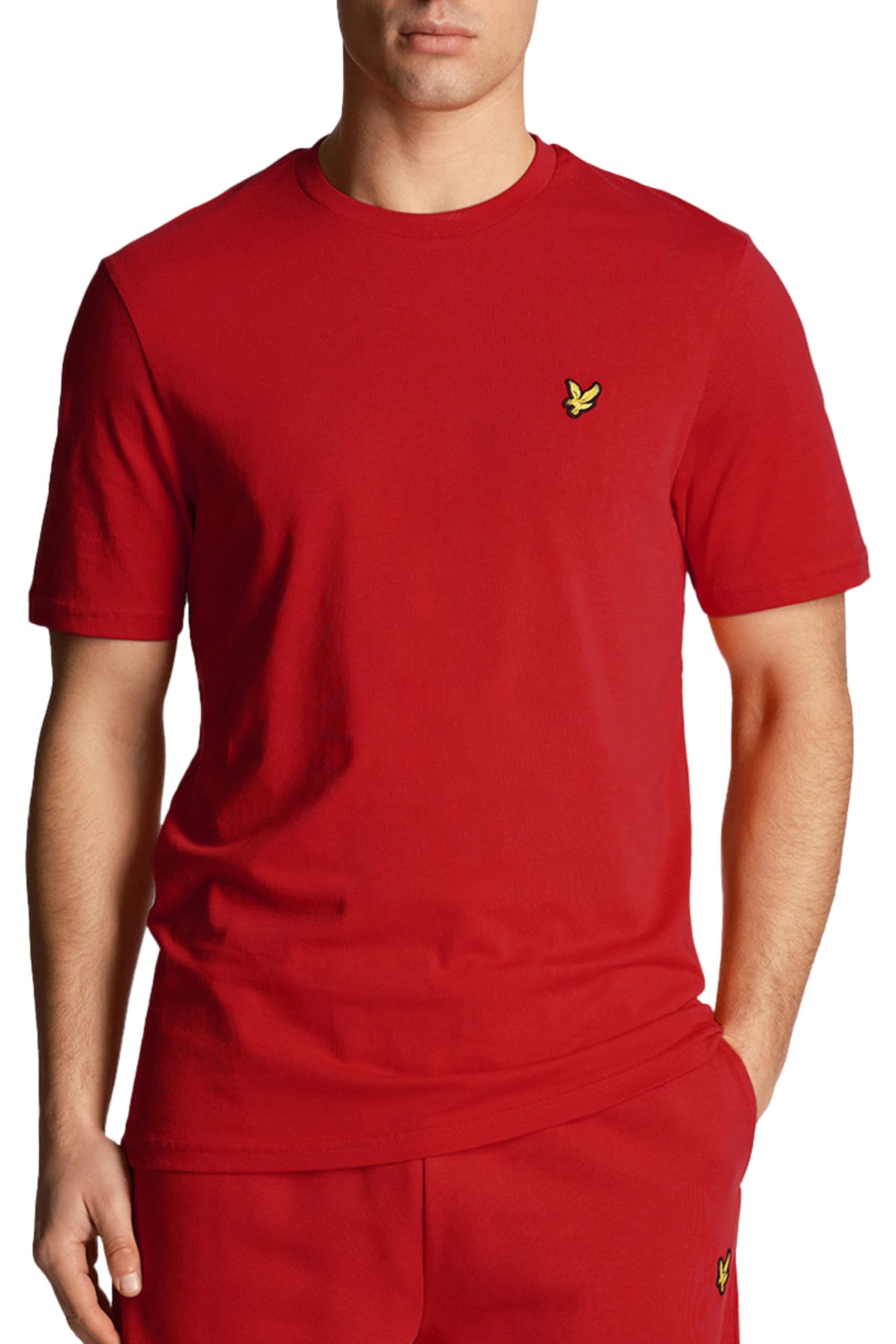 Lyle & Scott Mens Logo T-Shirt Gala Red M