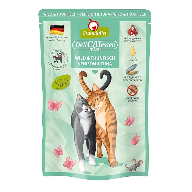 GranataPet Delicatessen - Comida húmeda para Gatos - Comida para gourmets - Sin Cereales y sin azúcar
