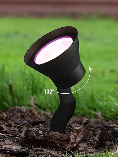 Miniatura 2 de LEONLITE Luces de paisaje de bajo voltaje RGB de 10 W, iluminación de paisaje de lavado de pared que cambia de color, iluminación de paisaje al aire