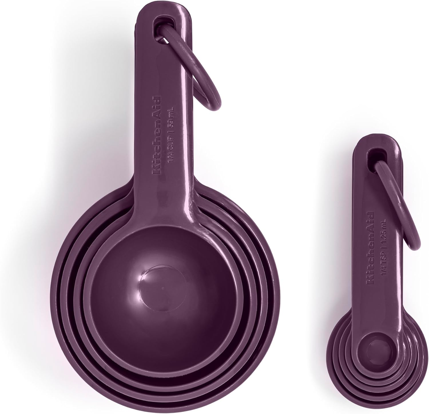 KitchenAid - Measuring Cups & Spoons Set, Beetroot