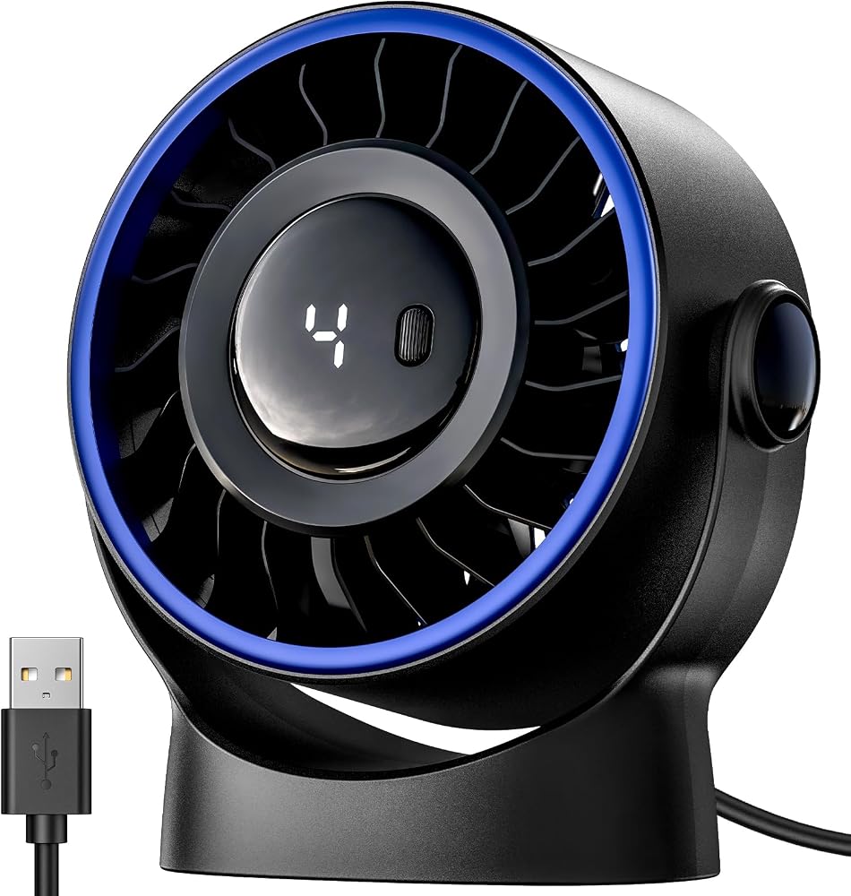 SWEETFULL 5-Inch USB Desk Fan