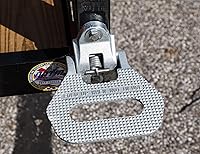 Vista 4 de Buyers Products 5236586 - Escalón plegable plateado para camión, acero fundido con resorte de acero inoxidable, escalón/agarre abatible, cumple