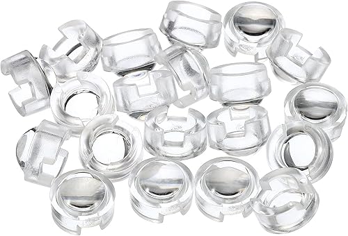 Miniatura 9 de PATIKIL Lente convexa LED de 0.512 in, paquete de 20 lentes de condensador óptico convexo de ángulo de haz de 15 grados para cámaras infrarrojas