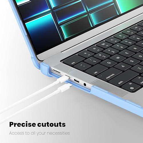 Miniatura 41 de DTangLsm Funda rígida resistente para M4 MacBook Air de 15 pulgadas 2025 2024 2023 M4 M3 M2 A3241 A3114 A2941, resistente carcasa rígida resistente