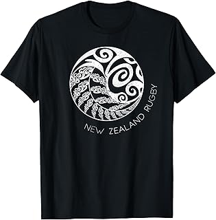 New Zealand Rugby Maori Inspired Kiwi & Silver Fern T-Shirt