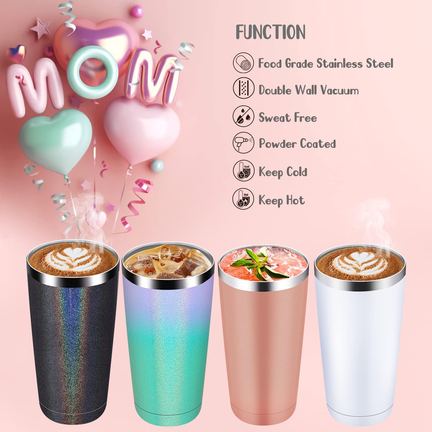 Blасk Frіdау Sаlе 2022 Grandma Mug Tumbler Birthday Christmas Anniversary for Grandma Vacuum Insulated Stainless Steel Cup with Straw and Lid 20-Ounce Rose Gold ❤ Crаzу Dеаlѕ Grandma Mug Tumbler Birthday Christmas Anniversary for Grandma Vacuum Insulated Stainless Steel Cup with Straw and Lid 20-Ounce Rose Gold