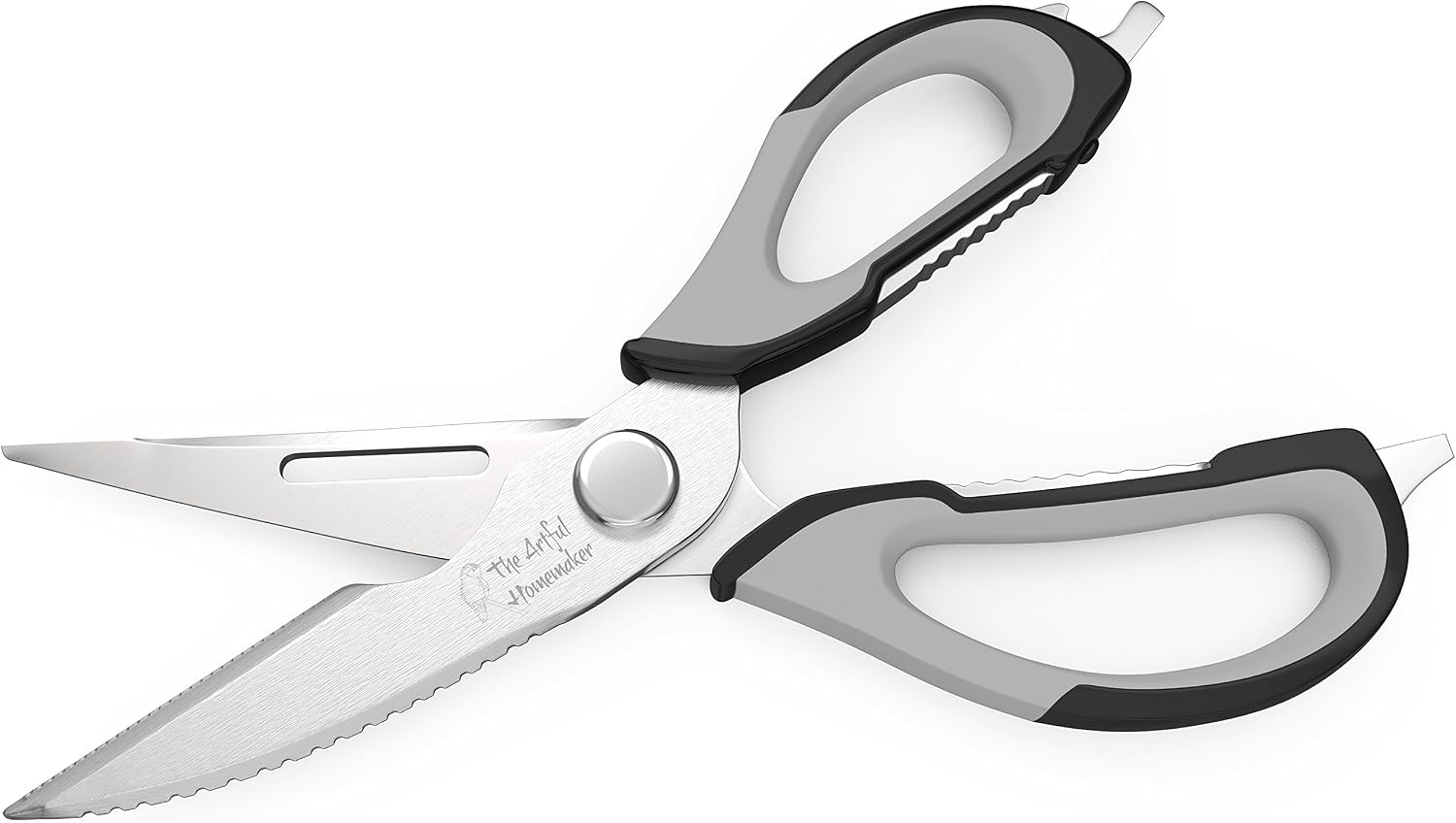 Ultra Sharp Kitchen Shears, Premium with Multipurpose Cooking Poultry Scissors – Heavy Duty Stainless Steel Dishwasher Safe Take Apart Blades– Cuts Chicken, Meat, Herbs – Magnetic Holder