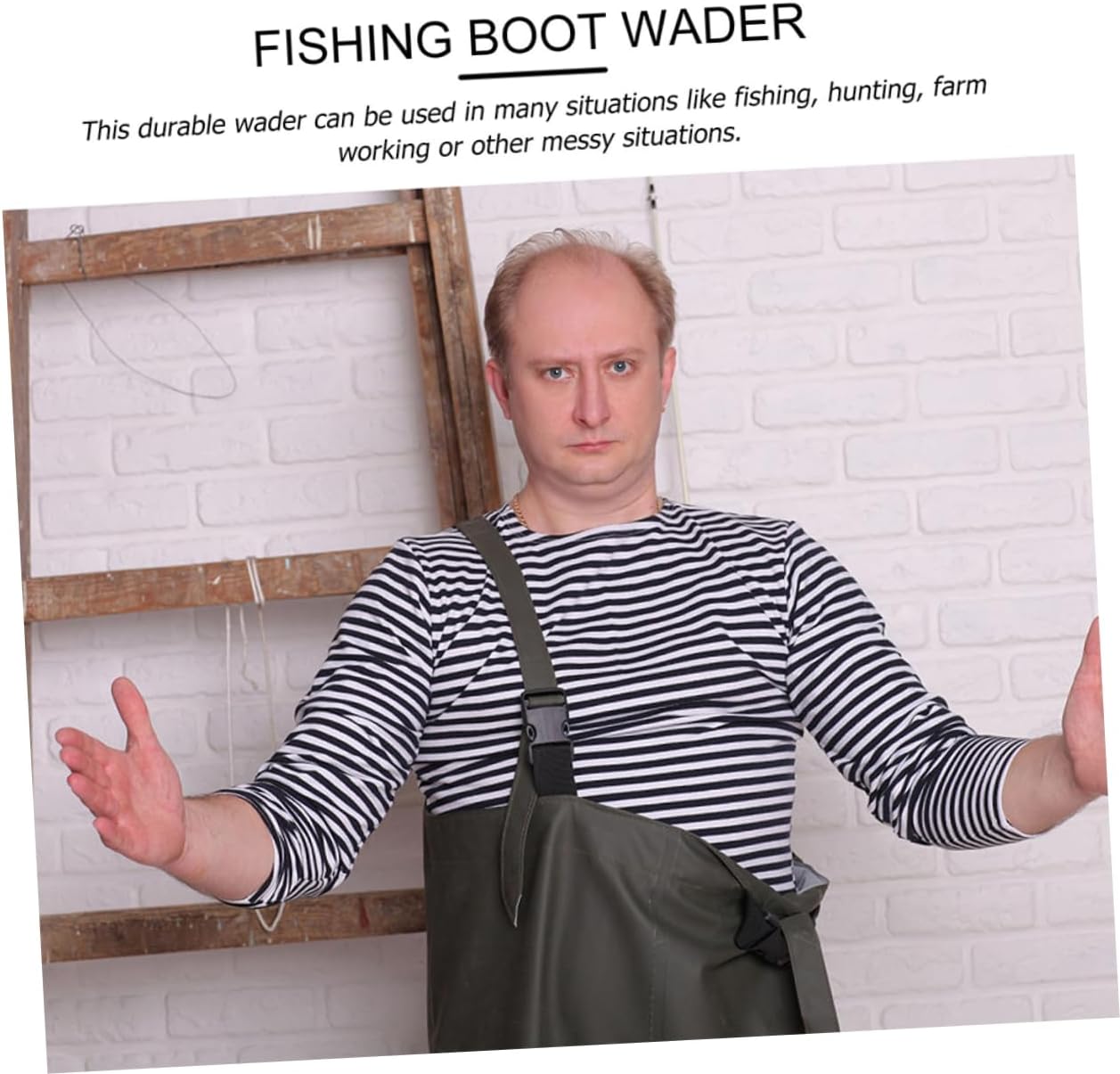 Sosoport 1pcs Fishing Wading Suits Breathable Pants Half Fishing Clothing for Outdoor Sports Comfortable and Flexible Design for Men Black