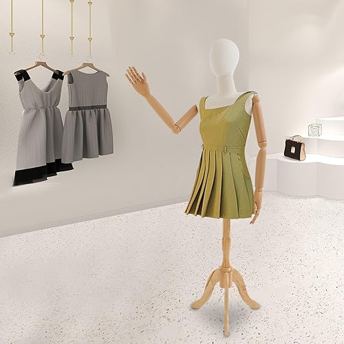 Miniatura 3 de Forma de vestido de torso de maniquí femenino de 61.02-78.74 pulgadas de altura ajustable, maniquí de costura para ropa, soporte para el cuerpo