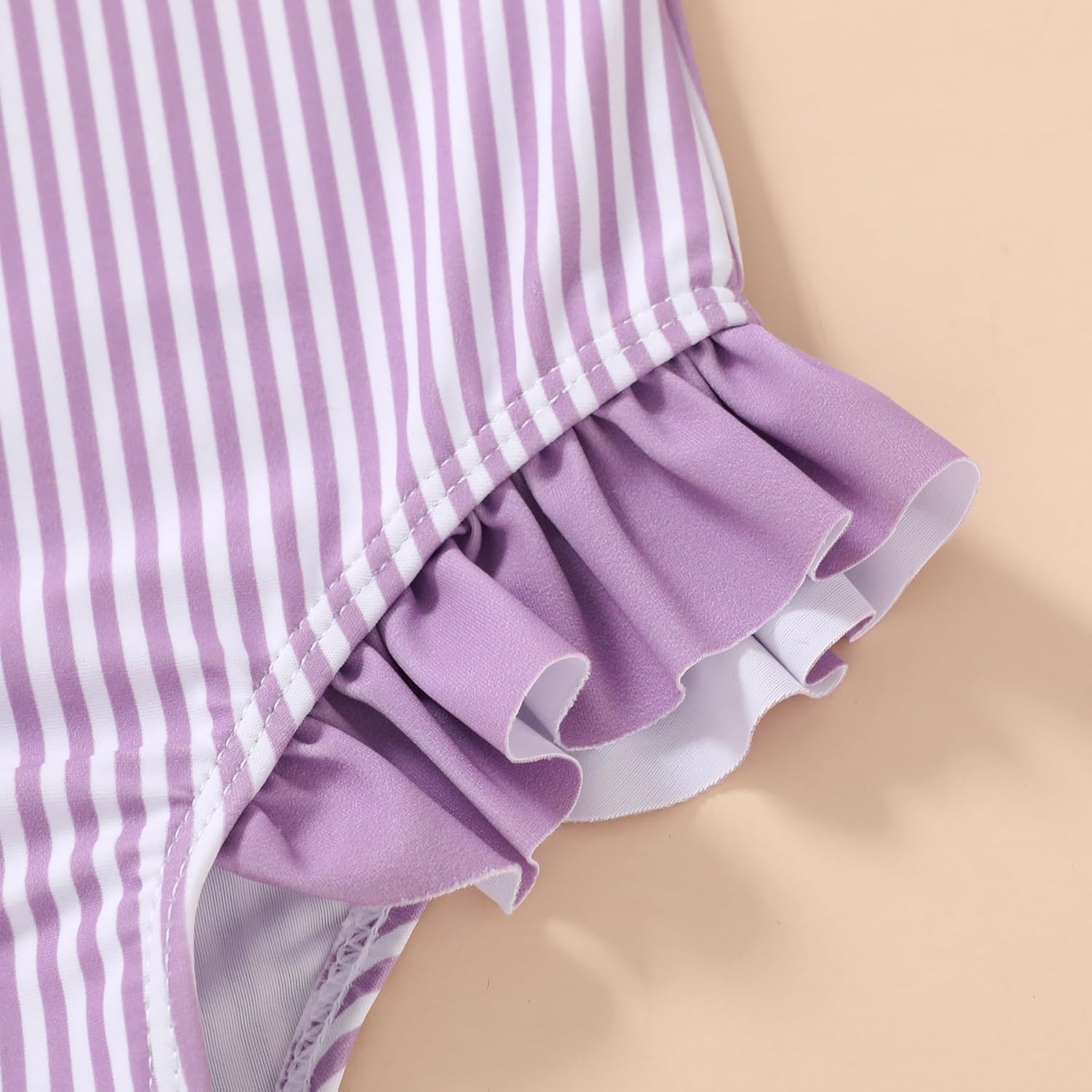 YOUNGER TREE Toddler Swimsuit Girl Color Block Stripe One-Piece Swimwear Baby Girl Bathing Suits - Image 6