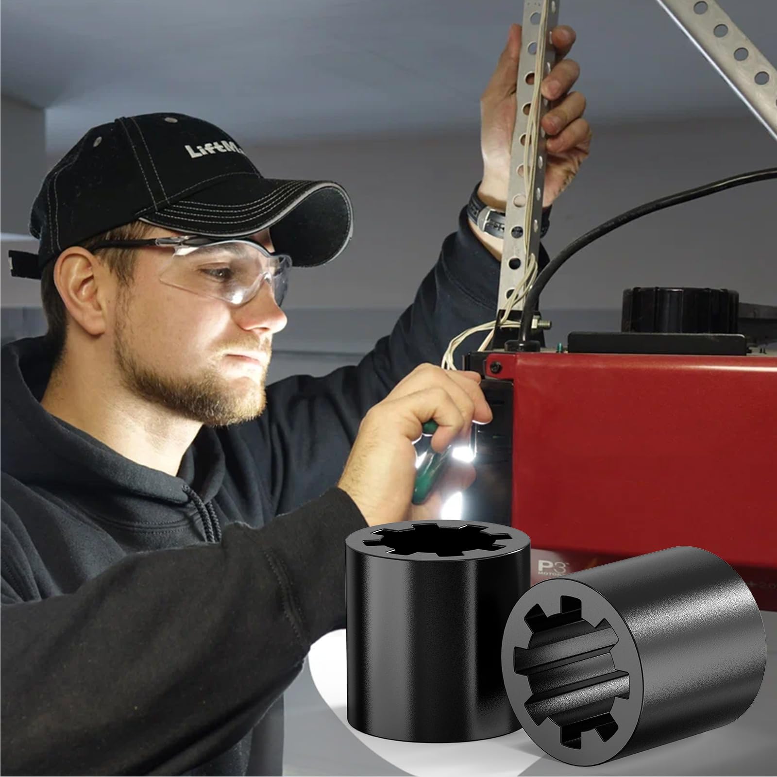 Screw Drive Coupler Part for LiftMaster, 6-Pack Garage Door Opener