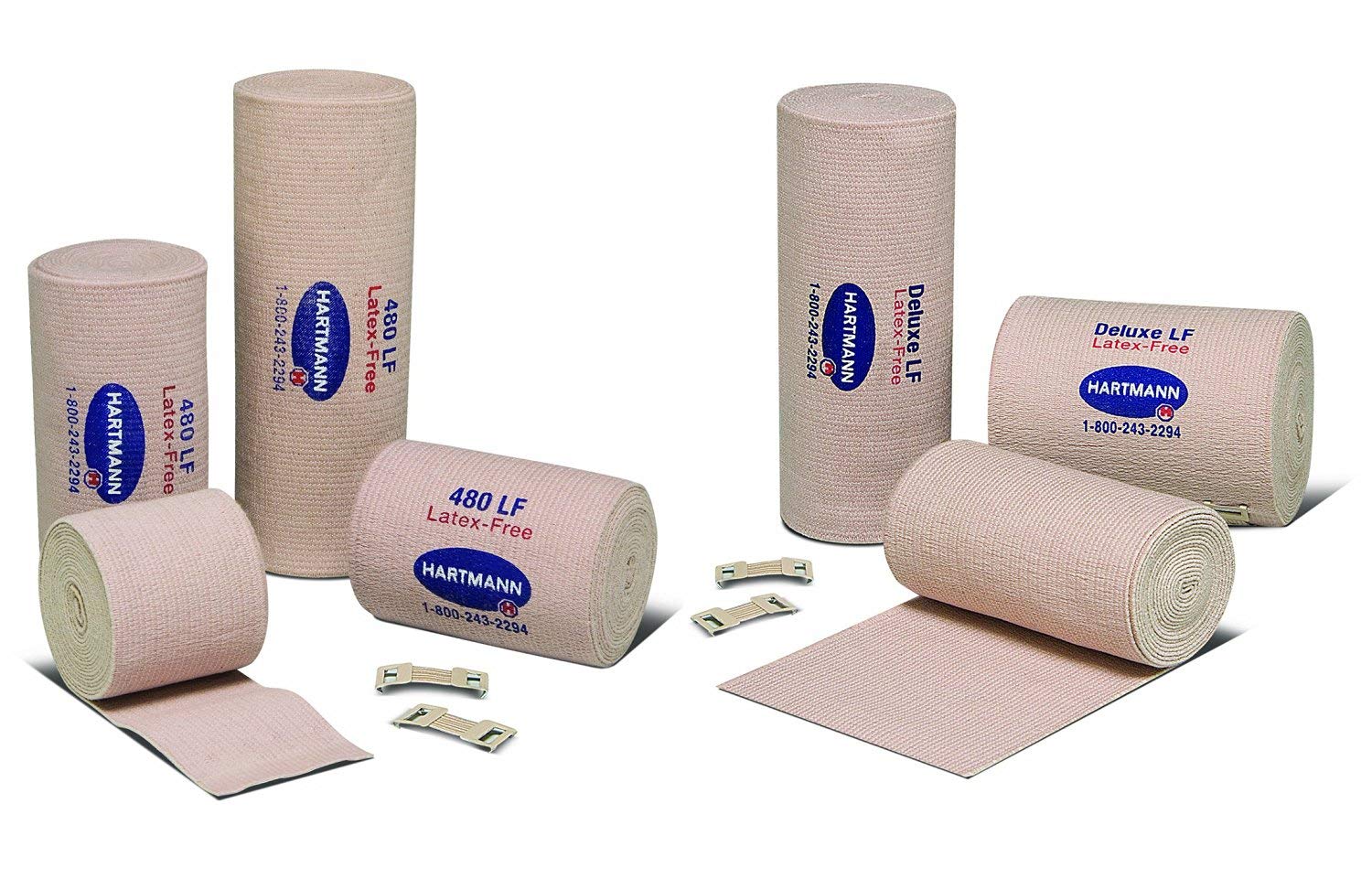 Hartmann Deluxe LF Elastic Bandage, 6"x5 Yd, Package of 10