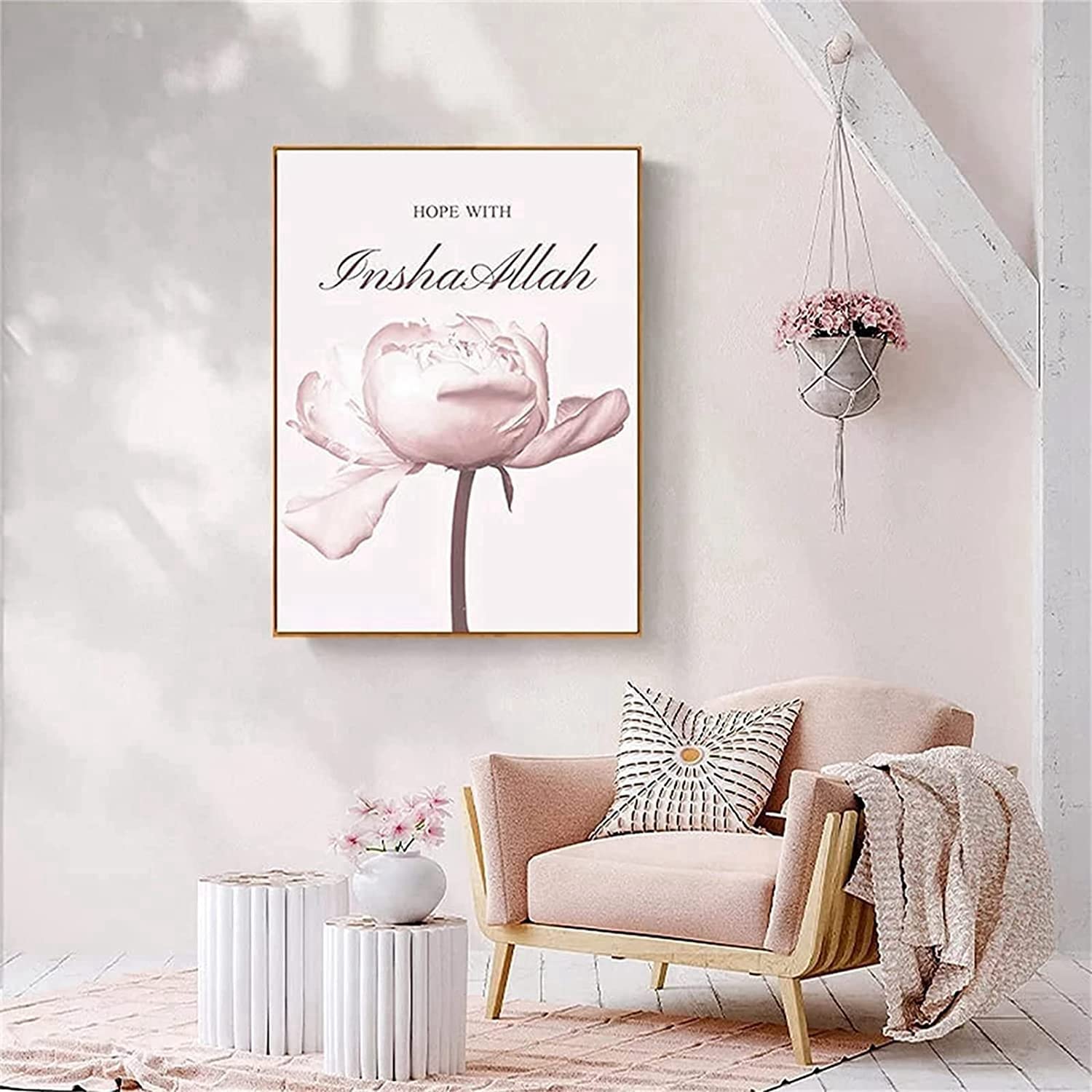 Islamic Art Wall Pictures - Muslim Wall Art - Modern Frameless Wall Art for Living Room (30 x 40 cm x 3), pictures-1, 30x40cm*3 - Image 3