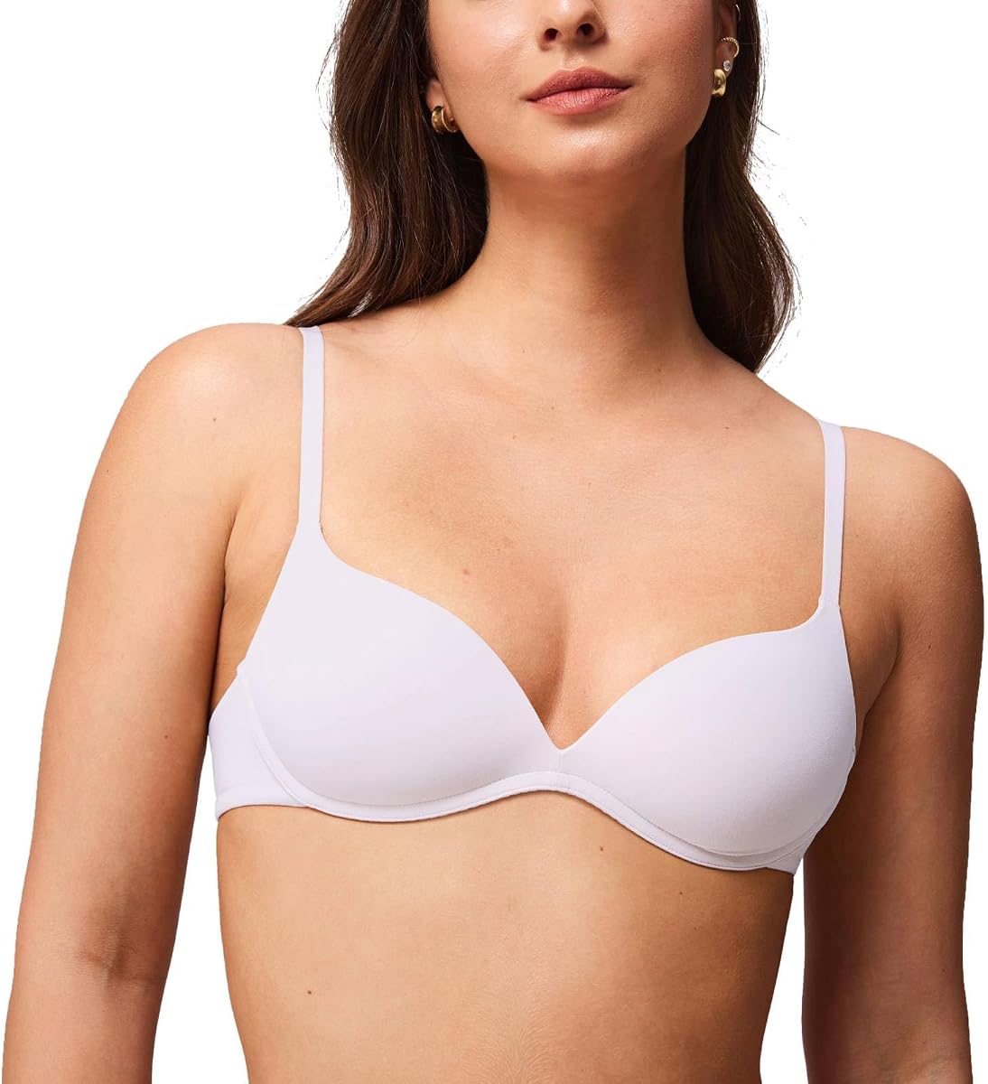 Sujetadores elevadores inalámbricos para mujer de busto pequeño | Contorno acolchado, camiseta, 32AA-38A