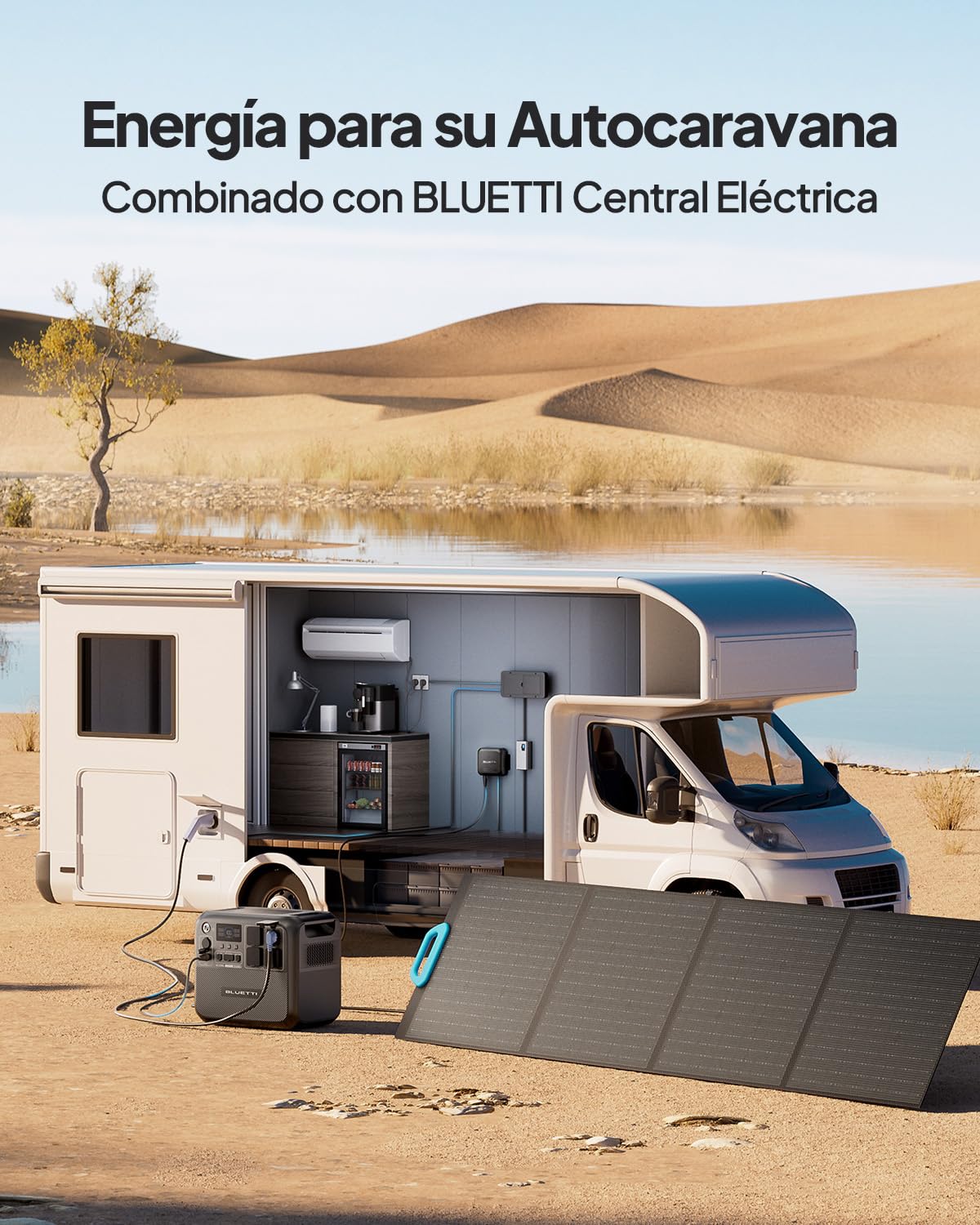 BLUETTI D40 DC-DC Cargador de Batería para Baterías de Vehículos Recreativos, con Salida de 12V/400W para Baterías LiFePO₄, AGM/Gel, Plomo-ácido y Calcio