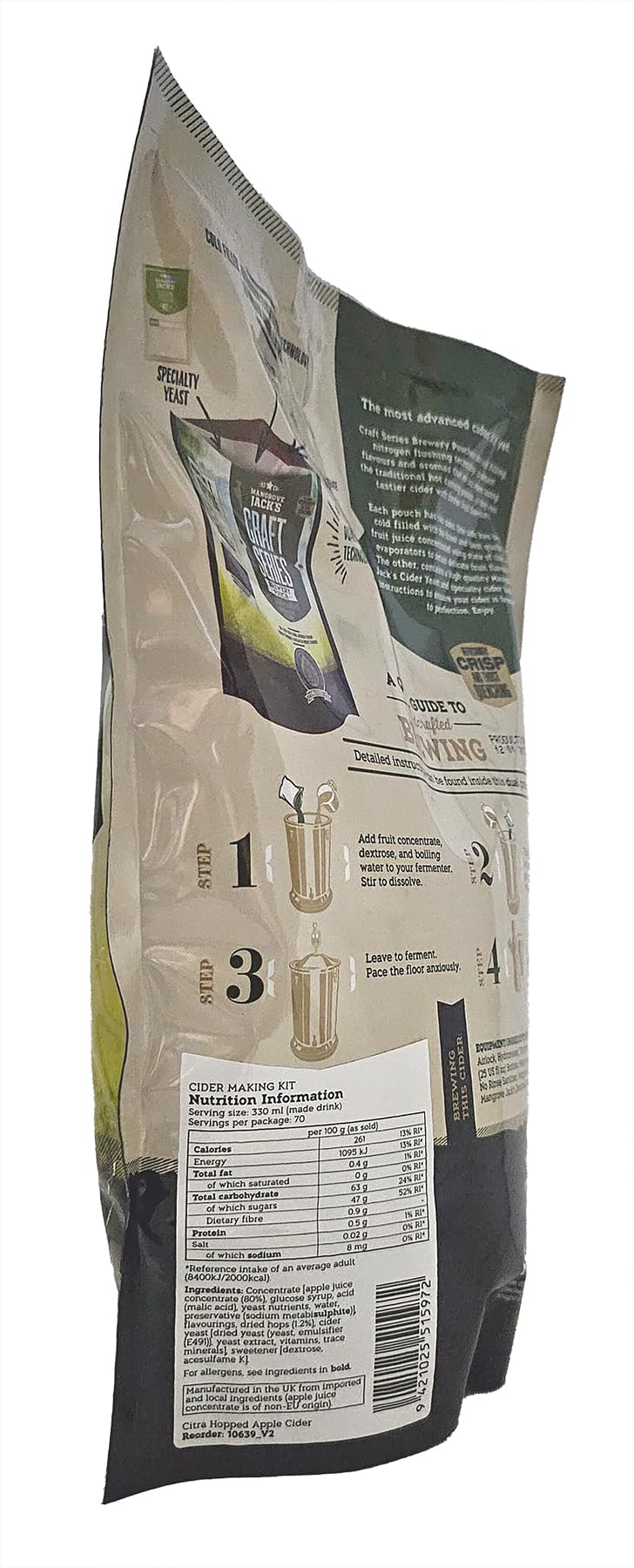 Sidro di mele luppolato a secco della serie Craft - 2,4 kg
