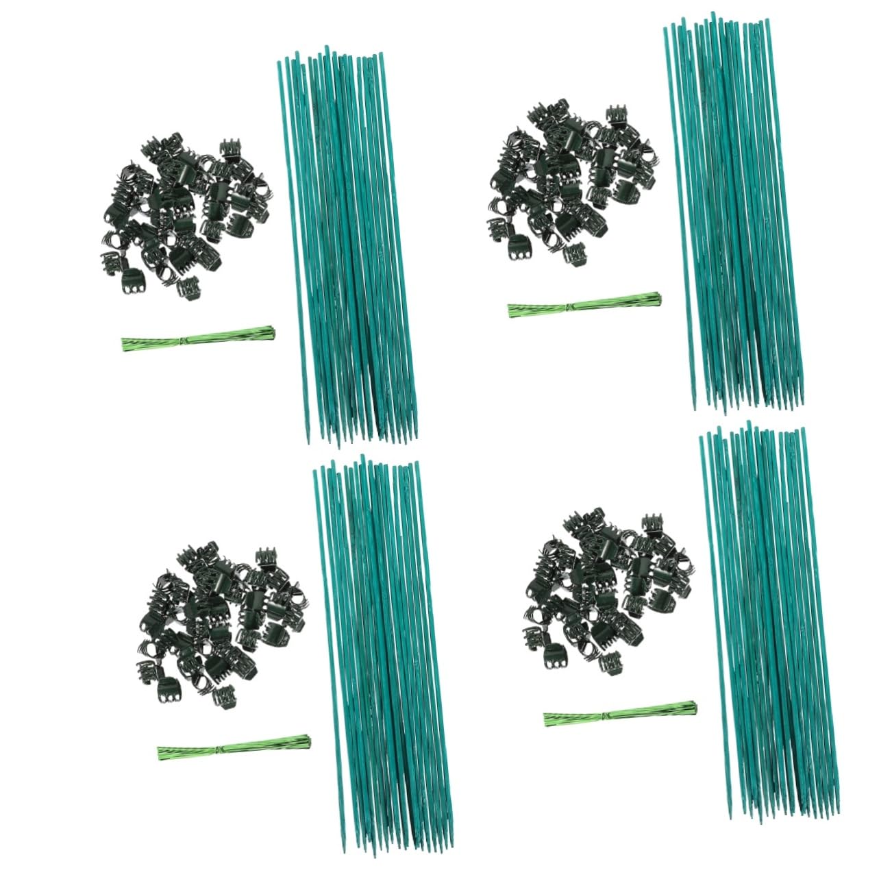 TOYANDONA Lot De 4 Tuteurs pour Plantes De Jardin Supports pour Plantes D'Intérieur Et D'Extérieur pour Compositions en Plastique