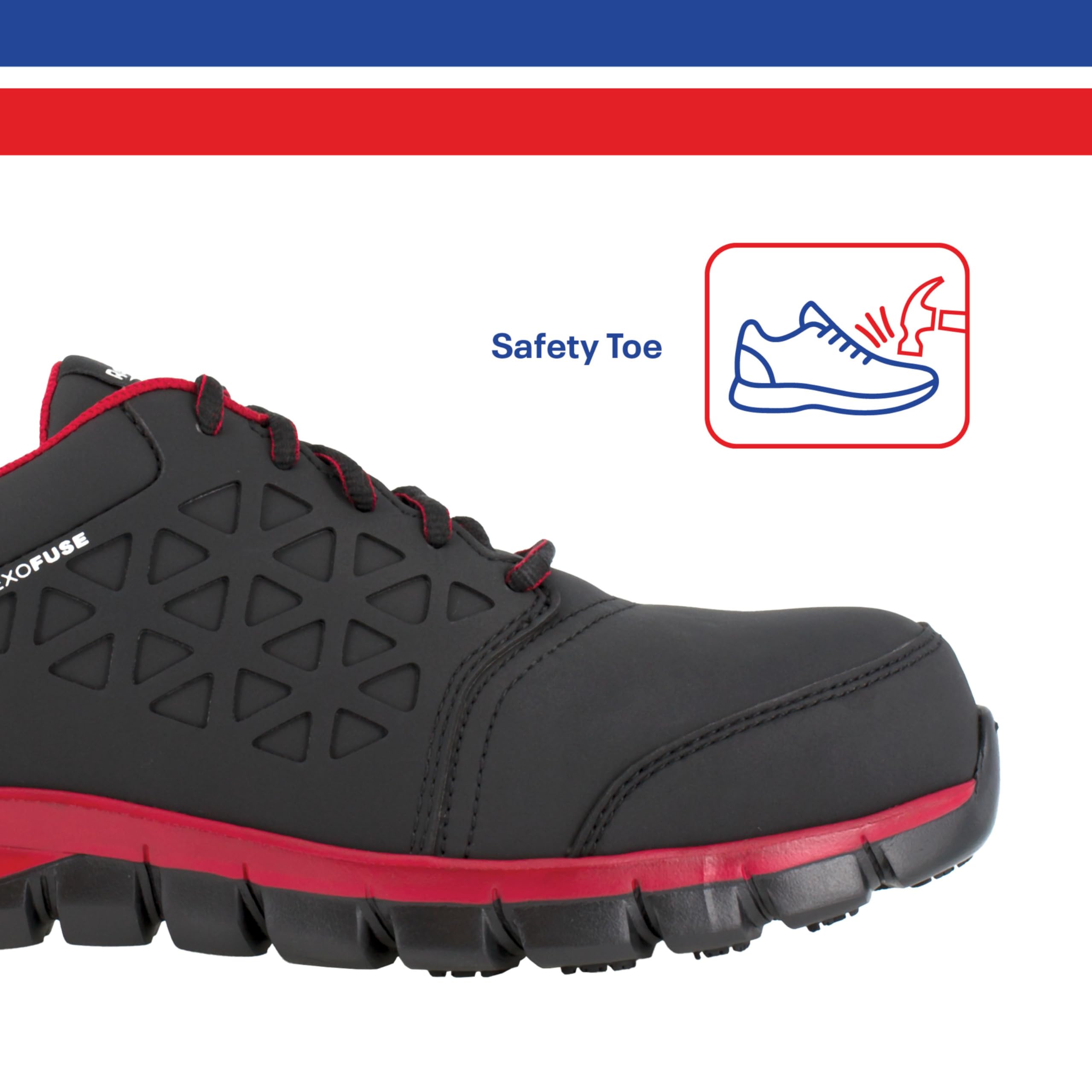 Reebok Mężczyźni Sublite Cushion Work Safety Toe Athletic Work ShoePraca i bezpieczeństwo