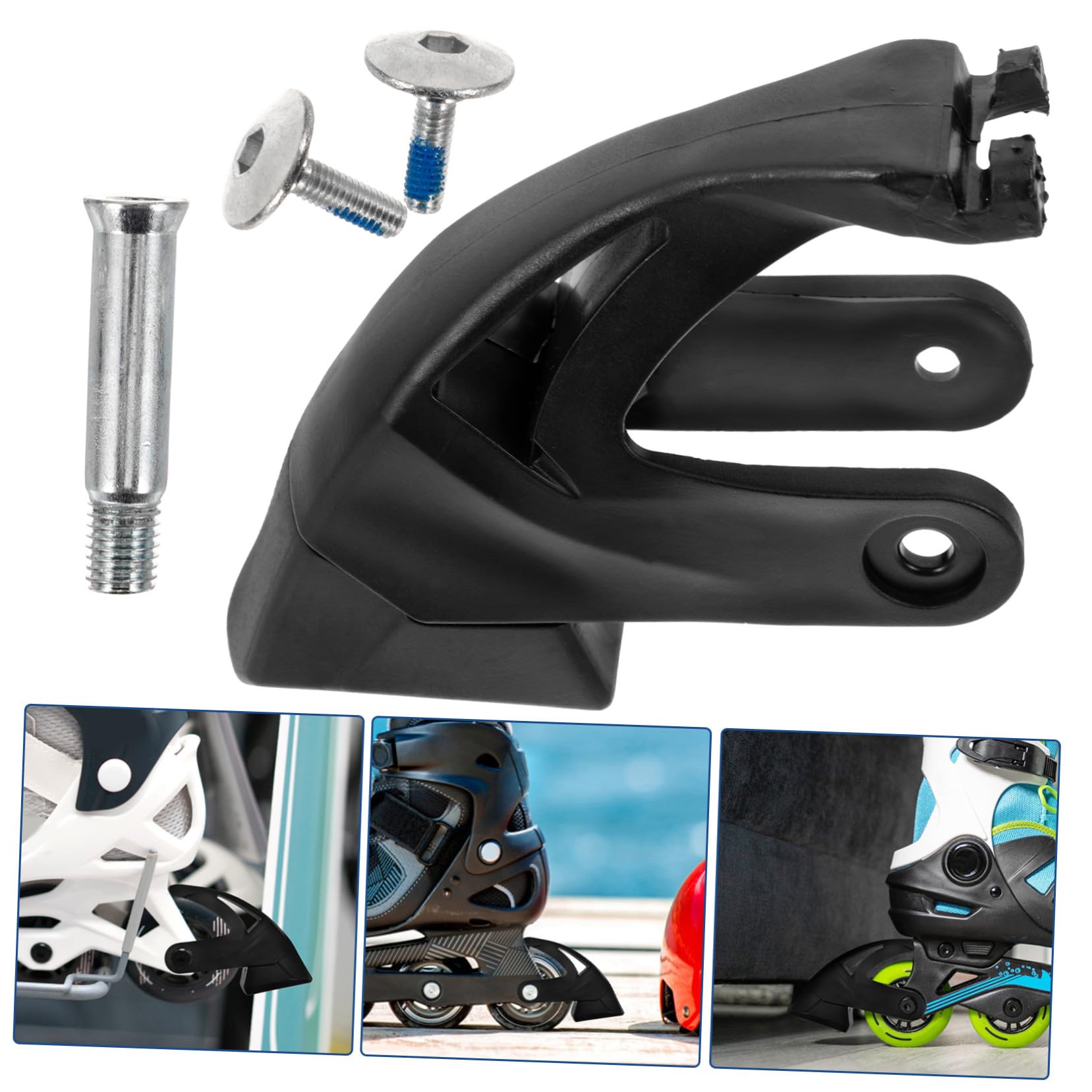 GALPADA 3 Sätze Inline Skate Bremsklotz Professionelle Bremsen für Roller Skates mit Rutschfester Oberfläche Langlebig Einfach zu Montieren für Outdoor-straßen und Gehwege