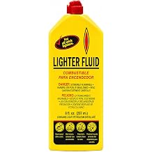 Lighter Fuel 8 fl oz Lighter Fluid Refill for Wick Lighters, Clean-Burning Fuel for Refillable Lighters, Outdoor, Camping & Everyday Use, Precision Pour Spout