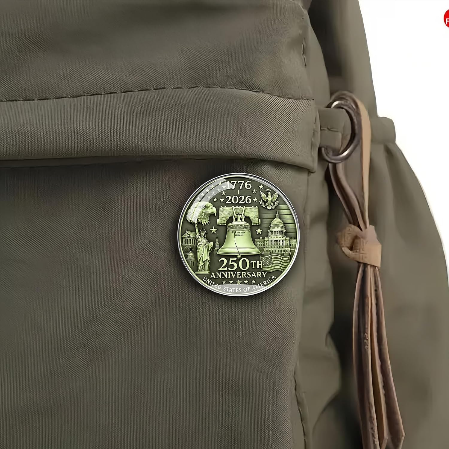 USA 250th Anniversary Pins, America 250 Years Birthday Metal Lapel Pin Brooches, 1776-2016 Eagle & Liberty Commemorative Patriot Badge for Patriot's Day Independence Day