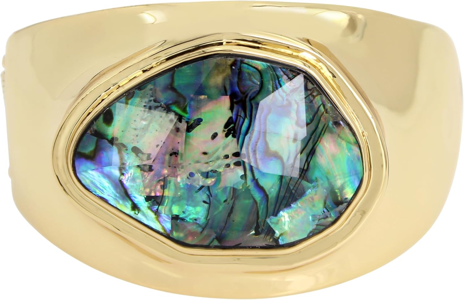Robert Lee Morris Soho Women's Abalone Molten Statement Bangle Bracelet