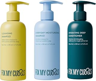 Fix My Curls Cleanse & Condition Bundle | For Cleansing, & Moisturising Curly & Wavy Hair, Sulphate & Silicone Free |Anti ... Price In India