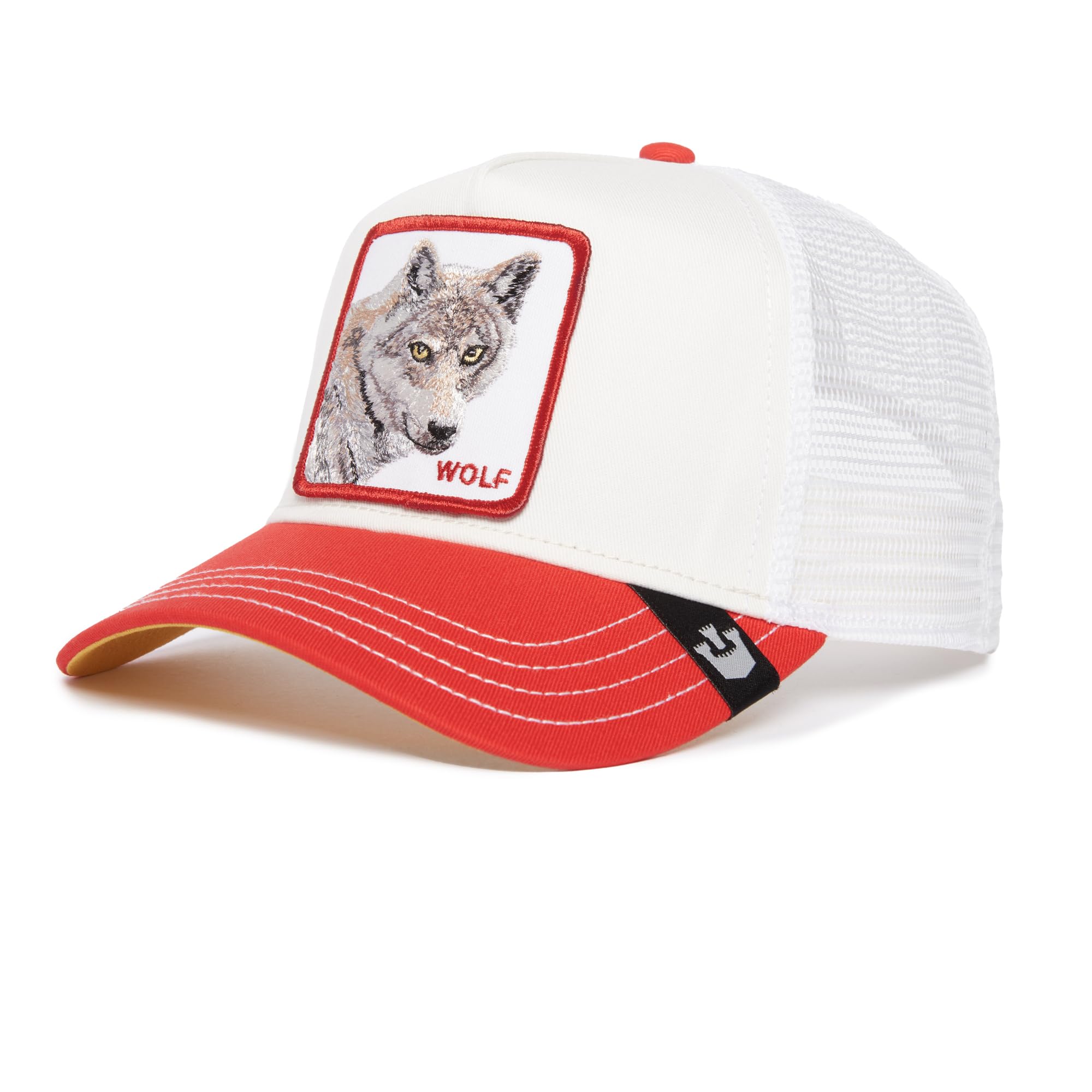 Goorin Bros. Wolf Fan The Wolf White Red Adjustable Trucker Cap