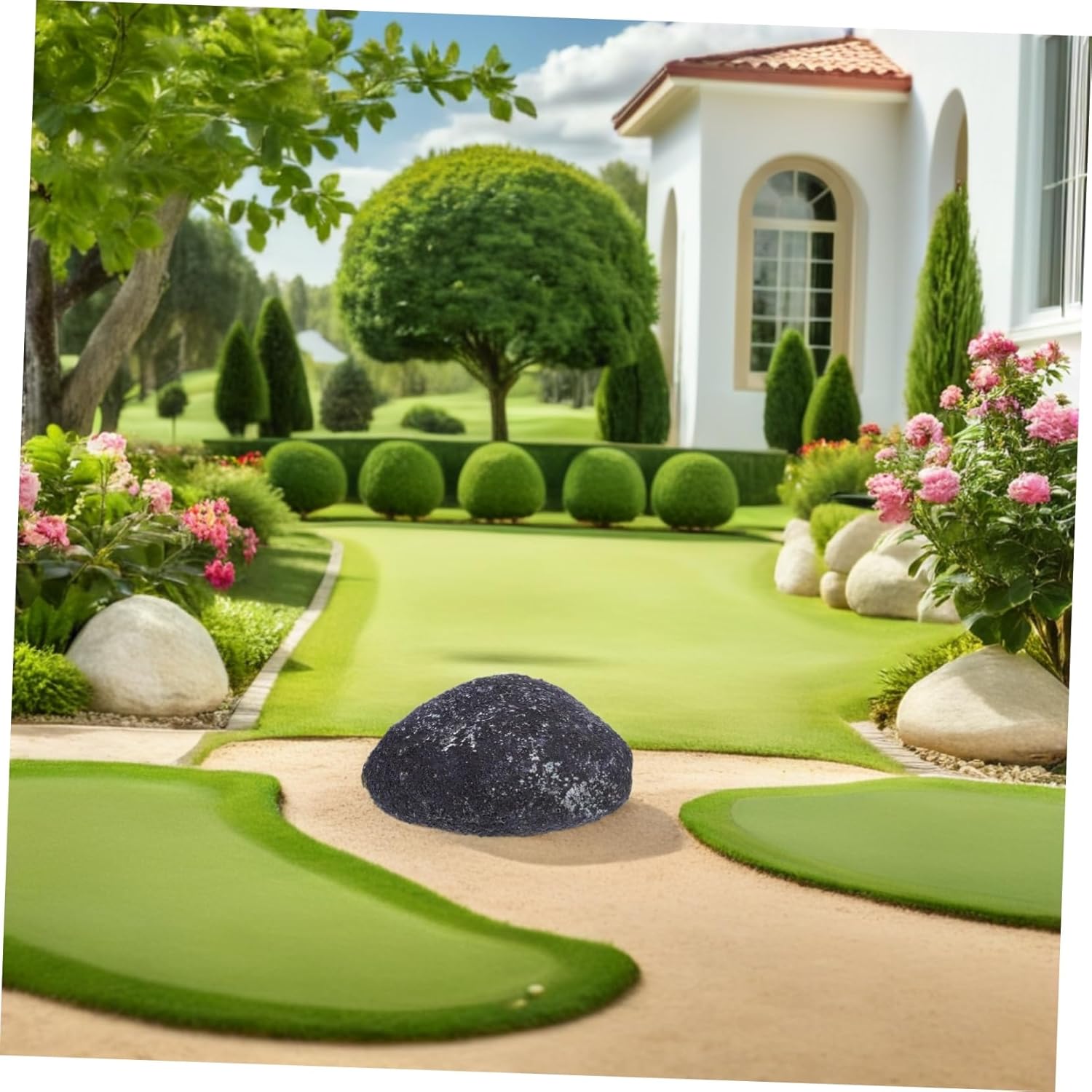 Foam Fake Rocks Realistic Artificial Moss Rocks for Miniature Scenery for Home Garden Decoration and Landscaping Projects