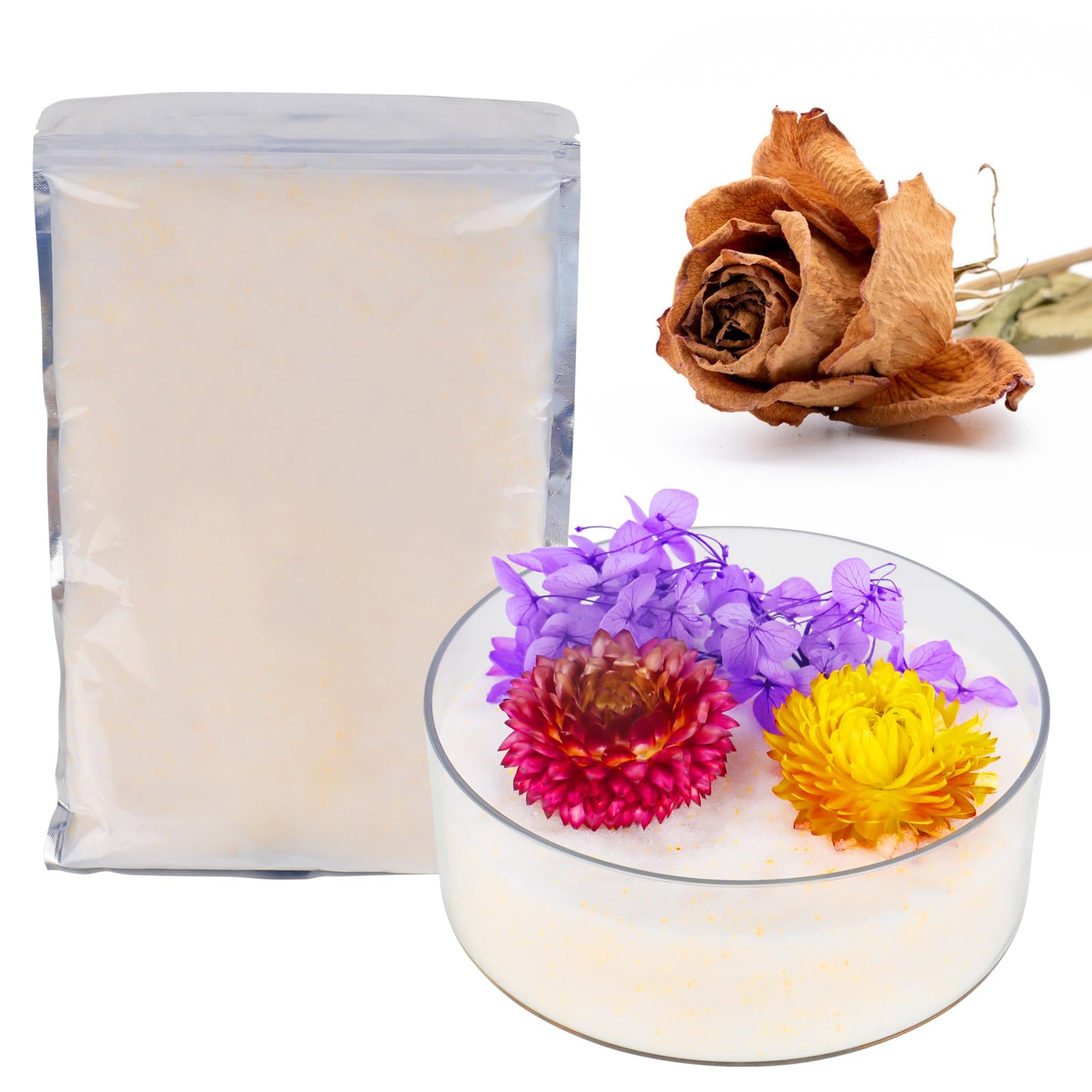 Gel de sílice para secar flores 500g desecante paquetes