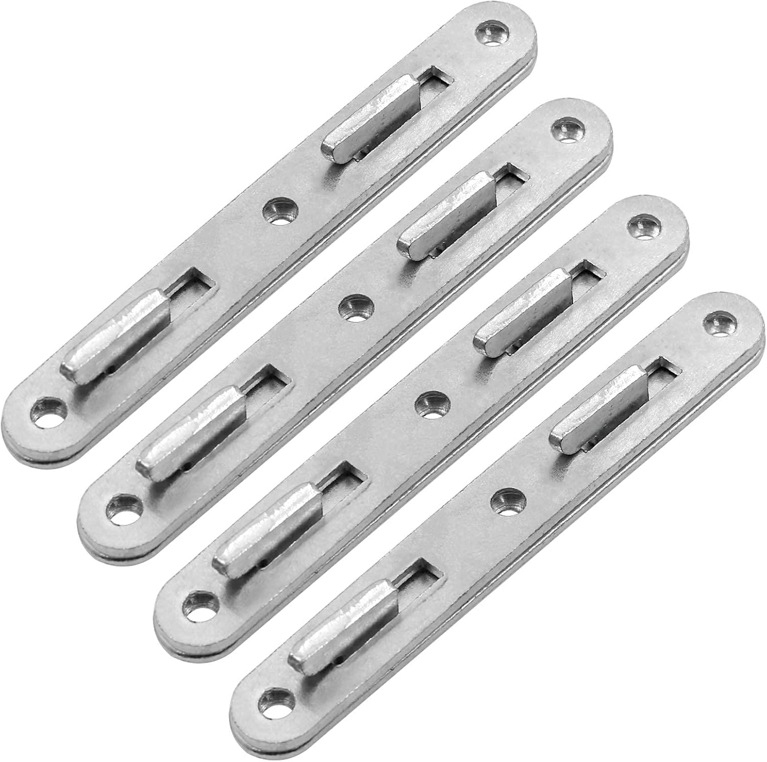 Kyuionty 4 Sets Wood Bed Rail Connecting Fittings 5 Inch