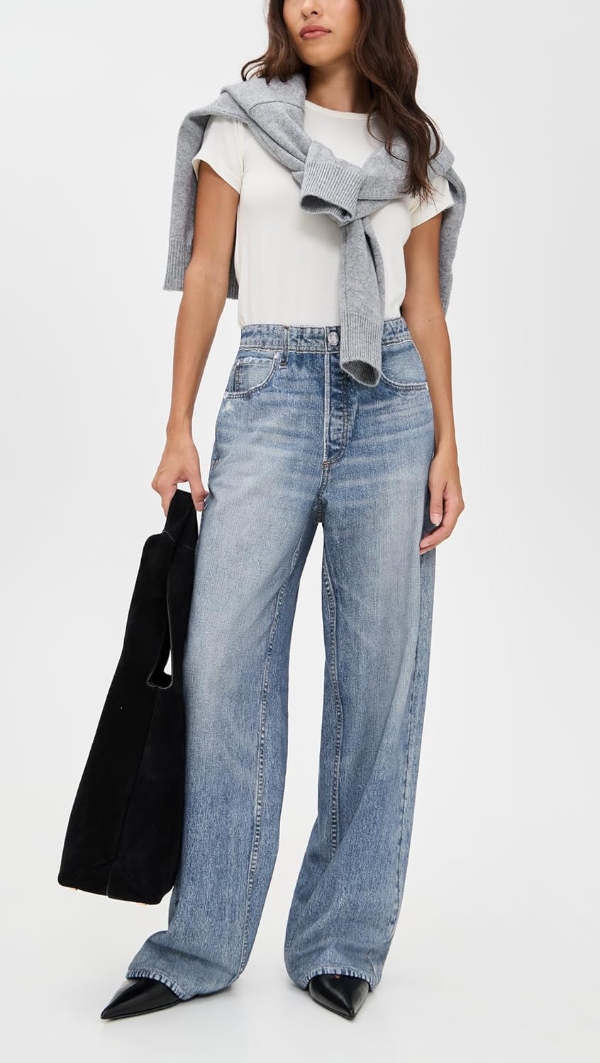 rag & bone Women's Miramar Terry Wide Leg Pants - Image 5