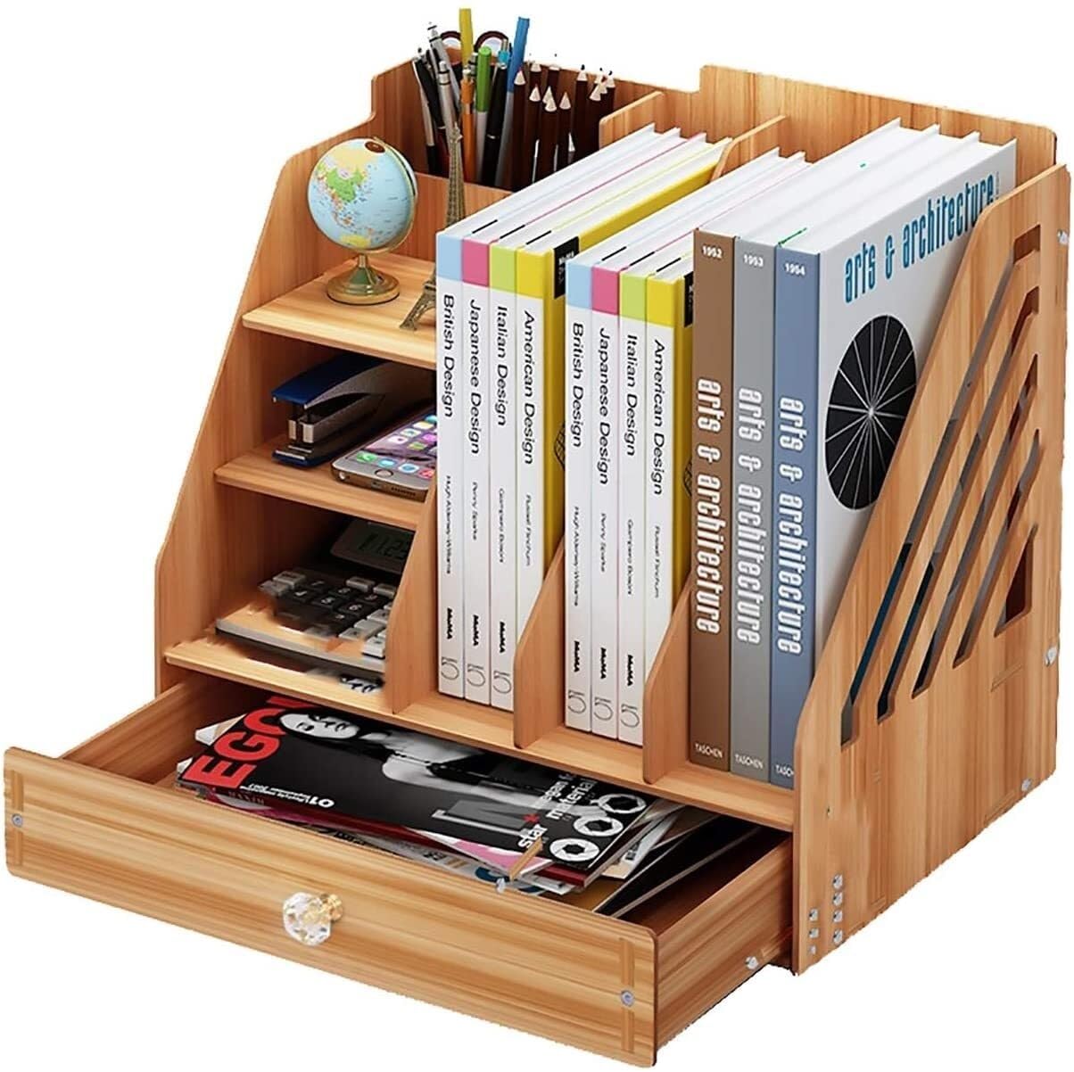 Classeurs pour tiroirs organisateur de bureau en bois taille D multifonction
