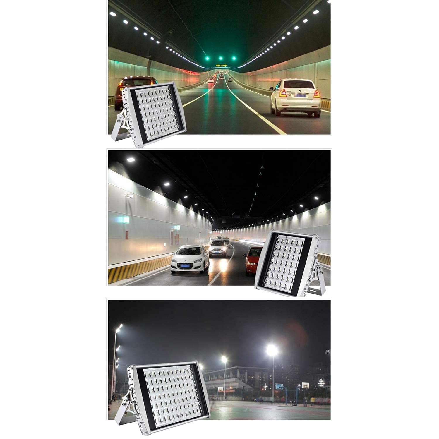 Reflektor LED do domu, oświetlenie tunelowe, oświetlenie stadionu zewnętrznego, wodoodporna lampa projekcyjna o dużej mocy Ip66/65, lampa robocza, pozytywne ciepłe światło-168W