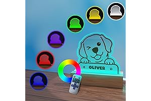 EGD Personalized Mini Table Lamp Dog