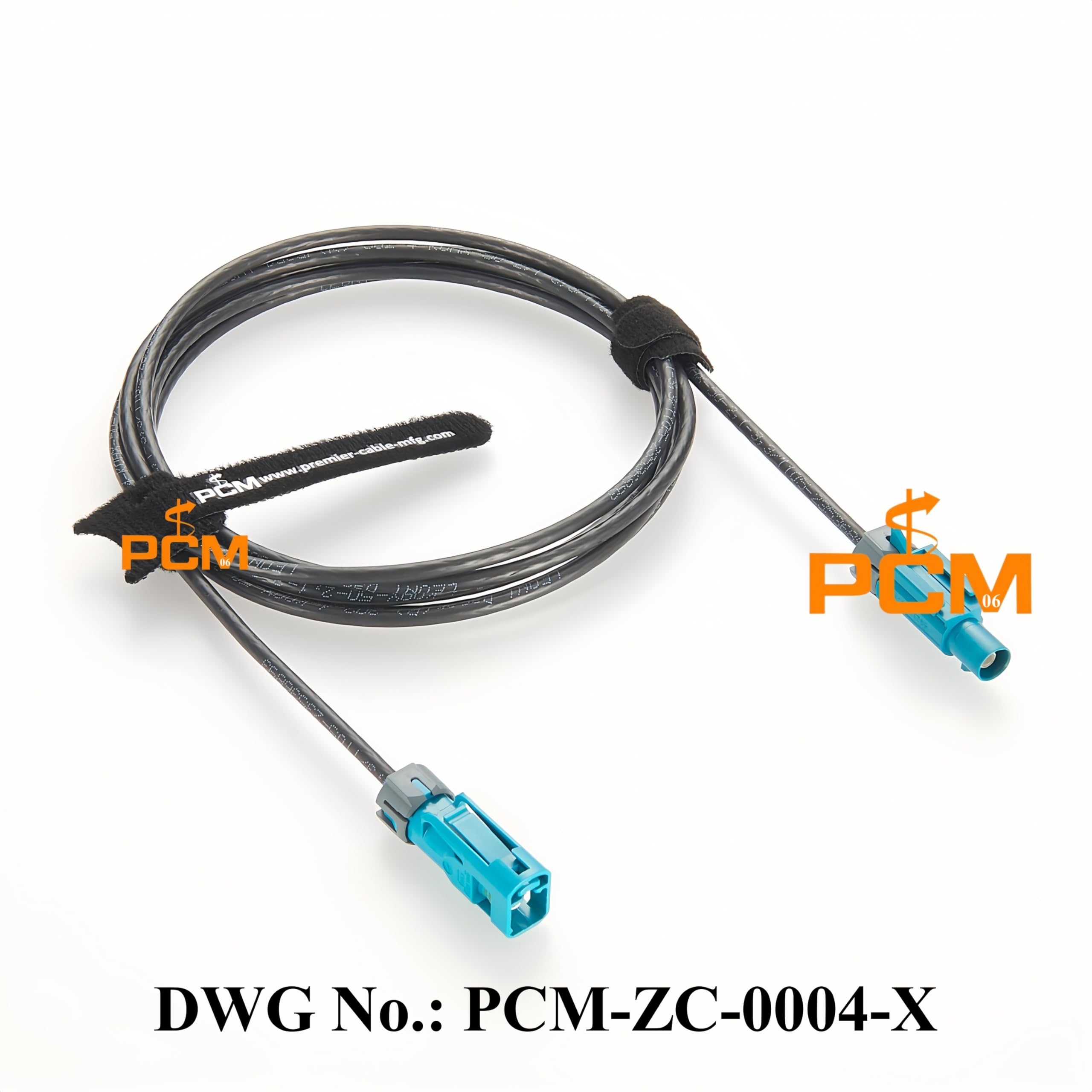 Fakra Antena Rosenberger - Cable coaxial RF impermeable IP67, conector Z macho a hembra, cable de extensión 59Z176-C01-Z a 59Z163-003-Z para cámaras FPD-Link III/GMSL2 (2 m)
